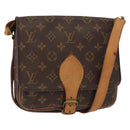 LOUIS VUITTON Monogram Cartouchiere MM Shoulder Bag M51253 LV Auth BA8112-1
