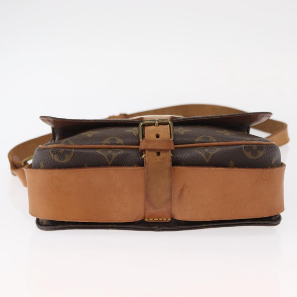 LOUIS VUITTON Monogram Cartouchiere MM Shoulder Bag M51253 LV Auth BA8112