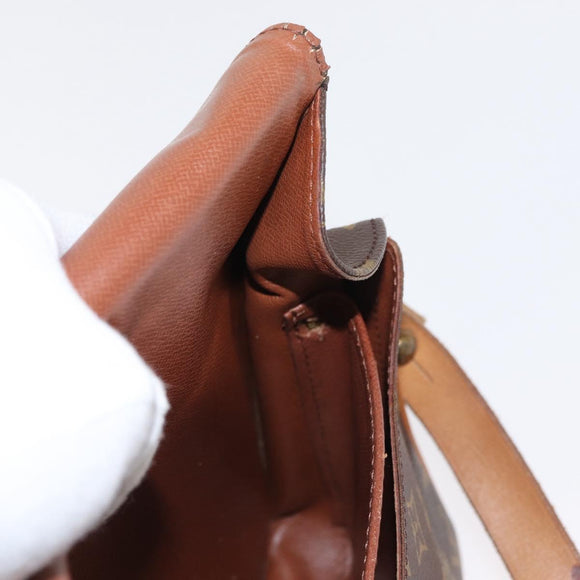 LOUIS VUITTON Monogram Cartouchiere MM Shoulder Bag M51253 LV Auth BA8112