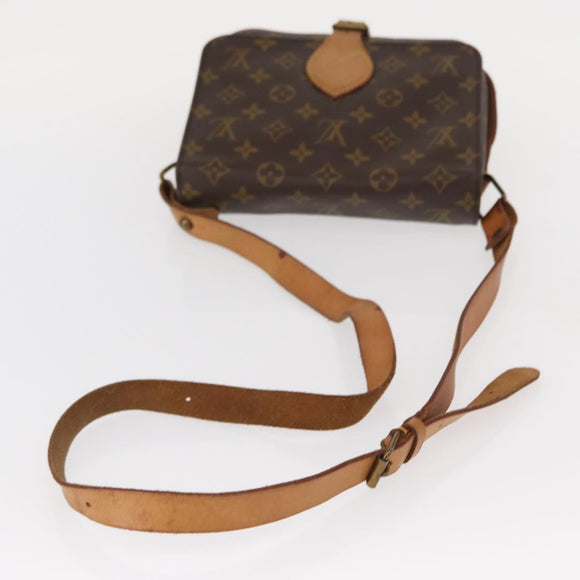 LOUIS VUITTON Monogram Cartouchiere MM Shoulder Bag M51253 LV Auth BA8112