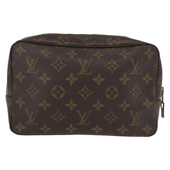 LOUIS VUITTON Monogram Trousse Toilette 23 Clutch Bag M47524 LV Auth BA8118