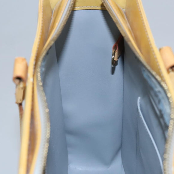LOUIS VUITTON Monogram Vernis Columbus Tote Bag Gris M91028 LV Auth BA812