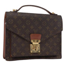 LOUIS VUITTON Monogram Monceau 28 Hand Bag M51185 LV Auth BA8123-1
