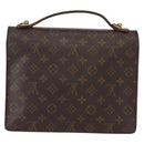 LOUIS VUITTON Monogram Monceau 28 Hand Bag M51185 LV Auth BA8123-3