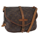 LOUIS VUITTON Monogram Saumur 30 Shoulder Bag M42256 LV Auth BA8124-1