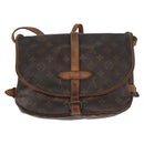 LOUIS VUITTON Monogram Saumur 30 Shoulder Bag M42256 LV Auth BA8124-2