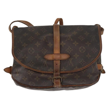 LOUIS VUITTON Monogram Saumur 30 Shoulder Bag M42256 LV Auth BA8124 - 0