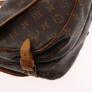 LOUIS VUITTON Monogram Saumur 30 Shoulder Bag M42256 LV Auth BA8125-15
