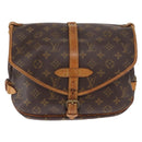 LOUIS VUITTON Monogram Saumur 30 Shoulder Bag M42256 LV Auth BA8125-13