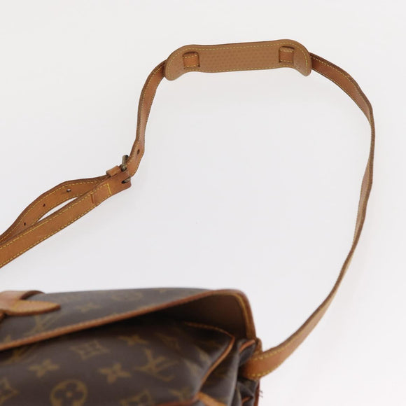 LOUIS VUITTON Monogram Saumur 30 Shoulder Bag M42256 LV Auth BA8125