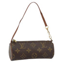 LOUIS VUITTON Monogram Papillon Pouch LV Auth BA8132-1