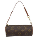 LOUIS VUITTON Monogram Papillon Pouch LV Auth BA8132-13