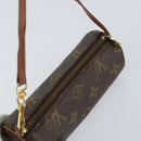 LOUIS VUITTON Monogram Papillon Pouch LV Auth BA8132-6