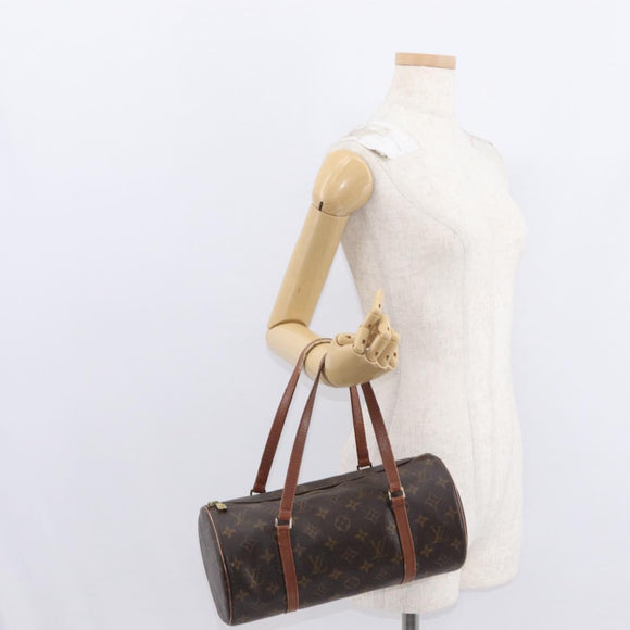 LOUIS VUITTON Monogram Papillon 30 Hand Bag M51385 LV Auth BA8133