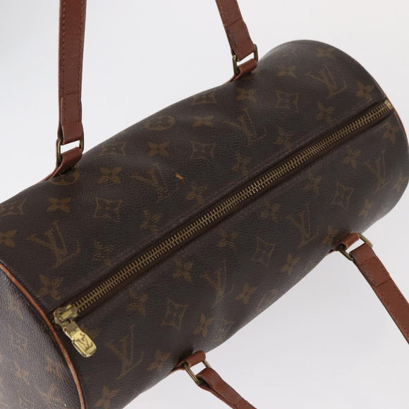 LOUIS VUITTON Monogram Papillon 30 Hand Bag M51385 LV Auth BA8133