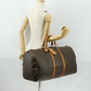 LOUIS VUITTON Monogram Keepall 55 Boston Bag M41424 LV Auth BA8136-22
