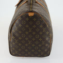 LOUIS VUITTON Monogram Keepall 55 Boston Bag M41424 LV Auth BA8136-3