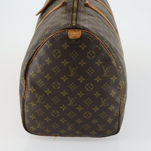 LOUIS VUITTON Monogram Keepall 55 Boston Bag M41424 LV Auth BA8136