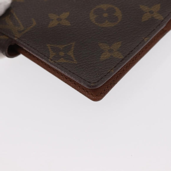 LOUIS VUITTON Monogram Agenda PM Day Planner Cover R20005 LV Auth BA8138
