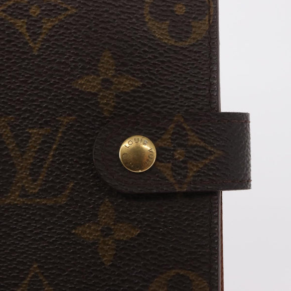 LOUIS VUITTON Monogram Agenda PM Day Planner Cover R20005 LV Auth BA8138