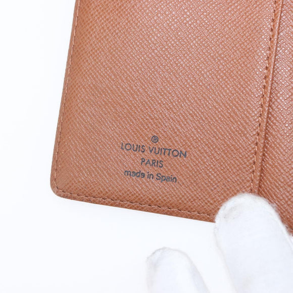 LOUIS VUITTON Monogram Agenda PM Day Planner Cover R20005 LV Auth BA8138