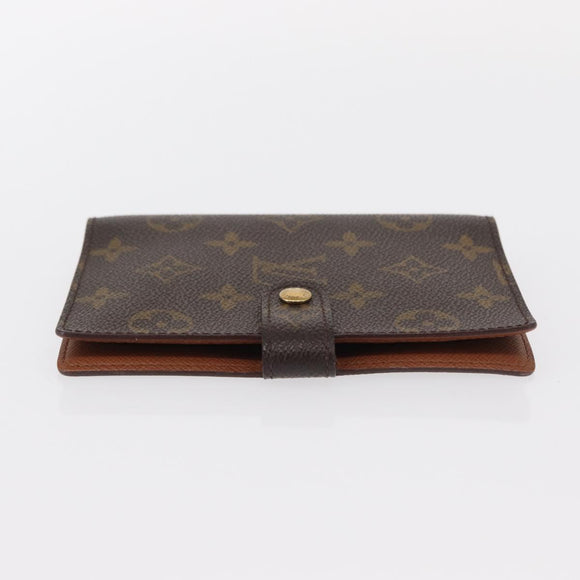 LOUIS VUITTON Monogram Agenda PM Day Planner Cover R20005 LV Auth BA8138