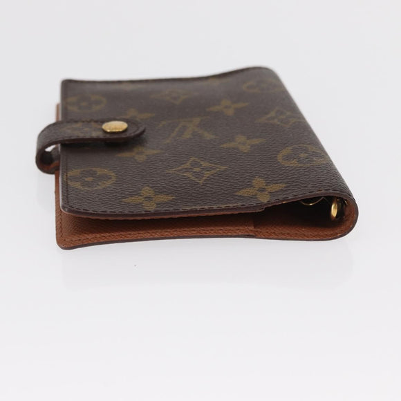 LOUIS VUITTON Monogram Agenda PM Day Planner Cover R20005 LV Auth BA8138