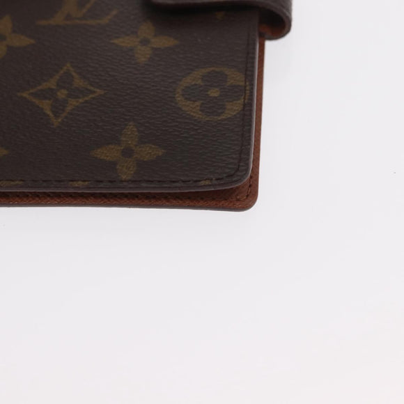 LOUIS VUITTON Monogram Agenda PM Day Planner Cover R20005 LV Auth BA8138