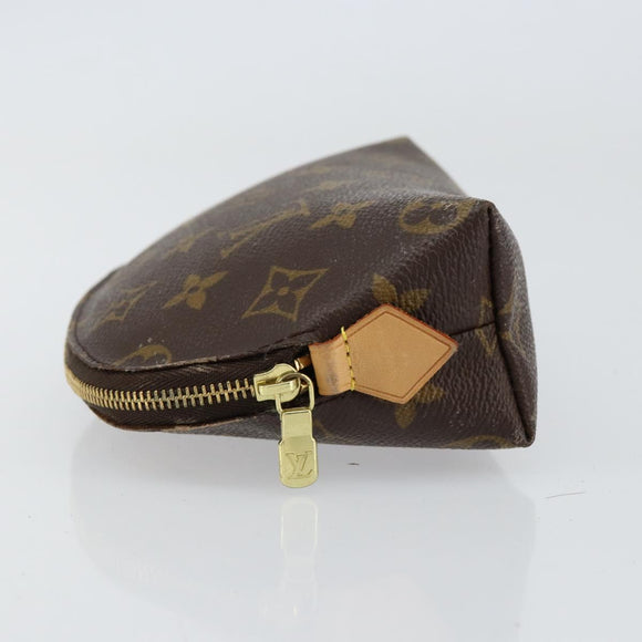LOUIS VUITTON Monogram Pochette Cosmetic PM Pouch M43998 LV Auth BA8139