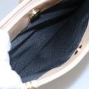 BALLY Quilted Shoulder Bag Leather Beige Gold Auth BA814-20