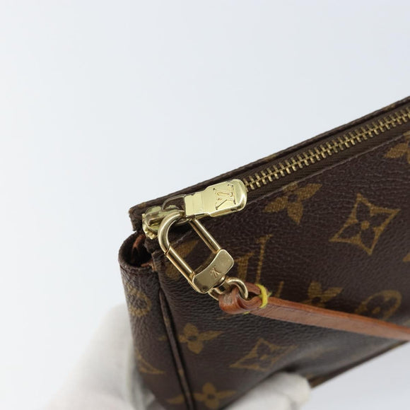 LOUIS VUITTON Monogram Pochette Accessoires Pouch M51980 LV Auth BA8144