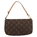 LOUIS VUITTON Monogram Pochette Accessoires Pouch M51980 LV Auth BA8144-2