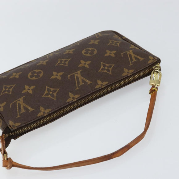 LOUIS VUITTON Monogram Pochette Accessoires Pouch M51980 LV Auth BA8144