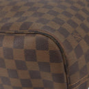 LOUIS VUITTON Damier Ebene Neverfull MM Tote Bag N51105 LV Auth BA8149-15