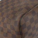 LOUIS VUITTON Damier Ebene Neverfull MM Tote Bag N51105 LV Auth BA8149-16