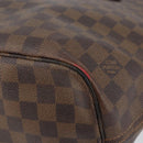 LOUIS VUITTON Damier Ebene Neverfull MM Tote Bag N51105 LV Auth BA8149-17