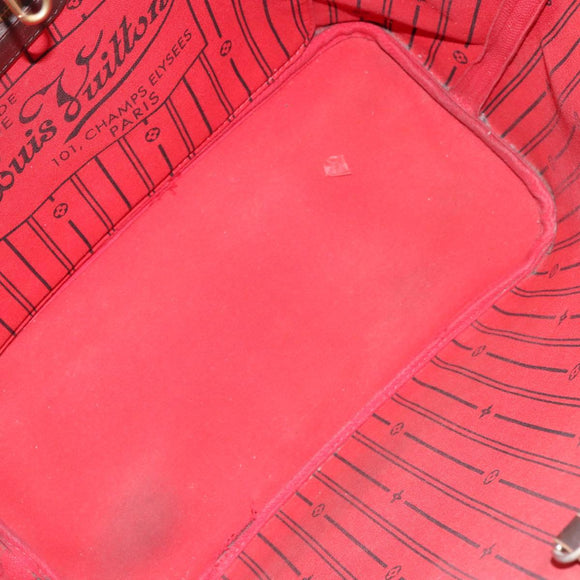 LOUIS VUITTON Damier Ebene Neverfull MM Tote Bag N51105 LV Auth BA8149