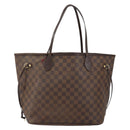 LOUIS VUITTON Damier Ebene Neverfull MM Tote Bag N51105 LV Auth BA8149-13