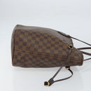 LOUIS VUITTON Damier Ebene Neverfull MM Tote Bag N51105 LV Auth BA8149-3
