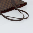LOUIS VUITTON Damier Ebene Neverfull MM Tote Bag N51105 LV Auth BA8149-7