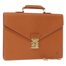 LOUIS VUITTON Epi Serviette Conseiller Briefcase Zipangu Gold M54428 Auth BA8150-1