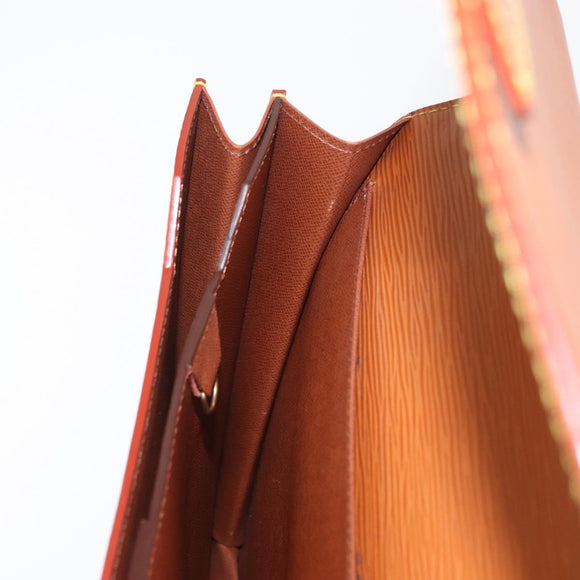 LOUIS VUITTON Epi Serviette Conseiller Briefcase Zipangu Gold M54428 Auth BA8150