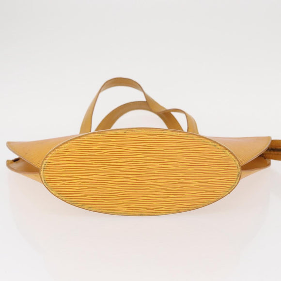 LOUIS VUITTON Epi Saint Jacques Hand Bag Yellow M52279 LV Auth BA8151