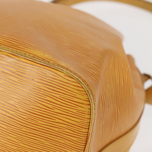 LOUIS VUITTON Epi Petit Noe Shoulder Bag Yellow M44109 LV Auth BA8153