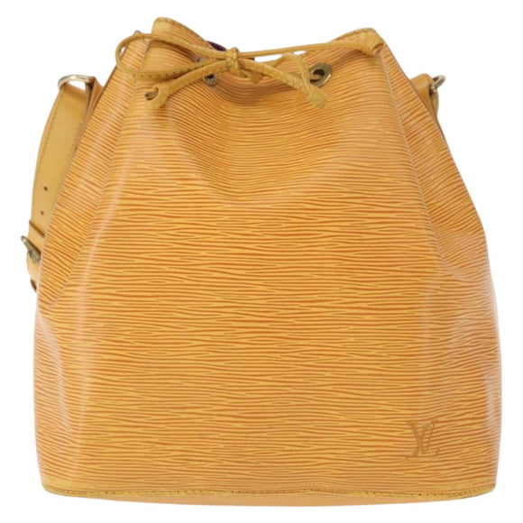 LOUIS VUITTON Epi Petit Noe Shoulder Bag Yellow M44109 LV Auth BA8153