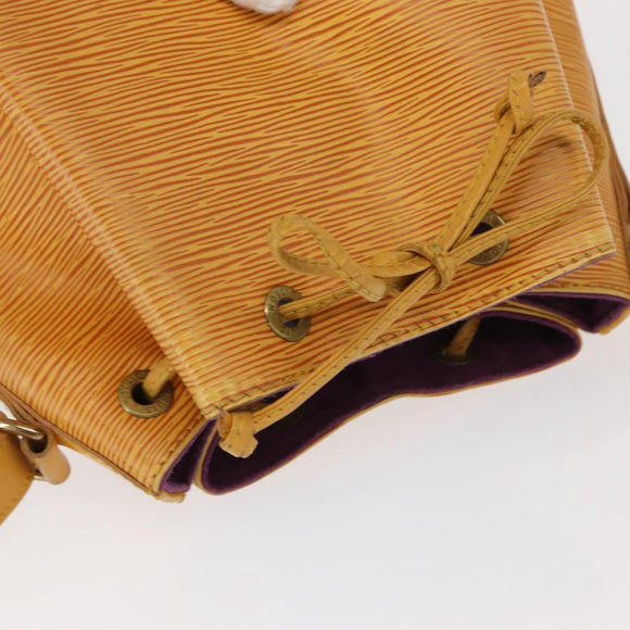 LOUIS VUITTON Epi Petit Noe Shoulder Bag Yellow M44109 LV Auth BA8153