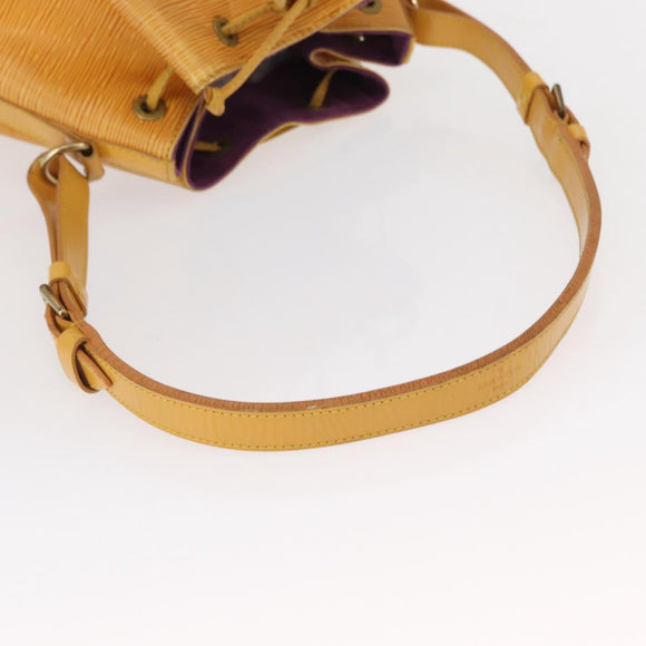 LOUIS VUITTON Epi Petit Noe Shoulder Bag Yellow M44109 LV Auth BA8153