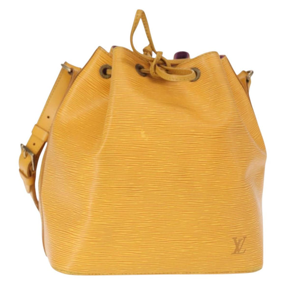 LOUIS VUITTON Epi Petit Noe Shoulder Bag Yellow M44109 LV Auth BA8154