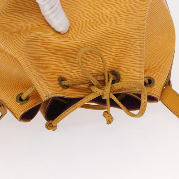 LOUIS VUITTON Epi Petit Noe Shoulder Bag Yellow M44109 LV Auth BA8154
