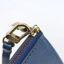 LOUIS VUITTON Epi Pochette Accessoires Pouch Blue M52985 LV Auth BA8155-10